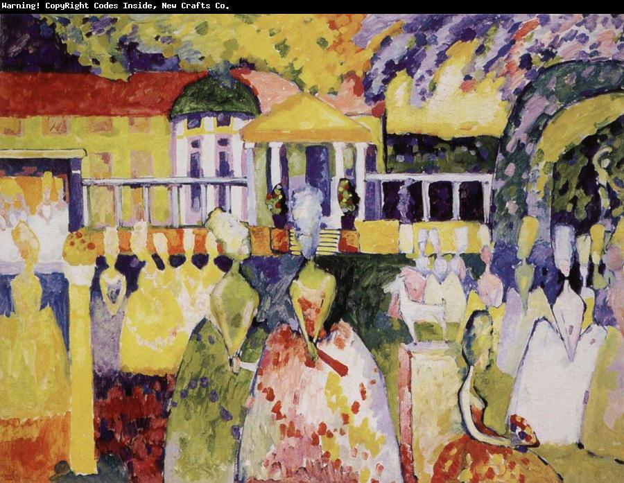 Wassily Kandinsky Krinolinos Holgyek